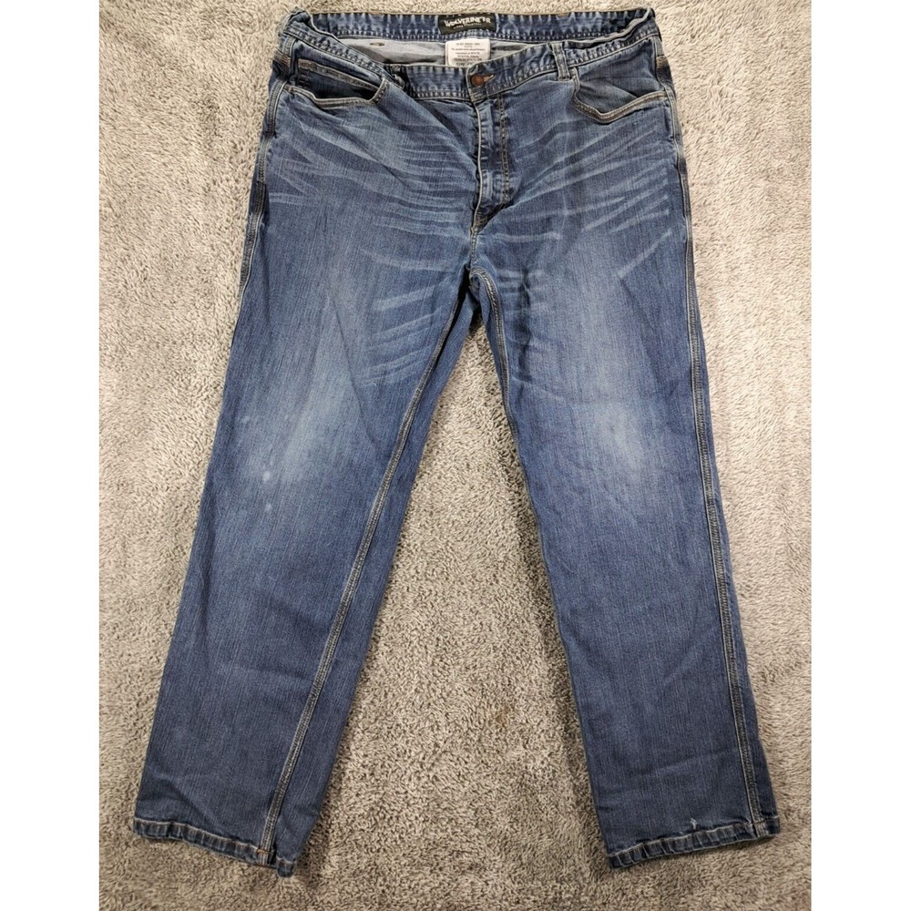Wolverine Jeans Mens Sz 32x32 Blue Denim Flame Resistant FR Straight Workwear